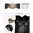 thumbnail image 5 of Music Stage Speaker Guitar Window Curtain Kitchen Cabinet Coffee Tie-Up Valance Curtain Rod Pocket Short Curtain, 5 of 6
