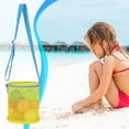 thumbnail image 5 of HZRSLY Large Capacity Beach Mesh Bag, Collector Tote with Zipper Closure, Adjustable Shoulder Strap Beach Bag, 5 of 8