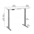 thumbnail image 5 of Bush Business Move 60 Series 48" x 24" Adjustable Standing Desk in White, 5 of 9