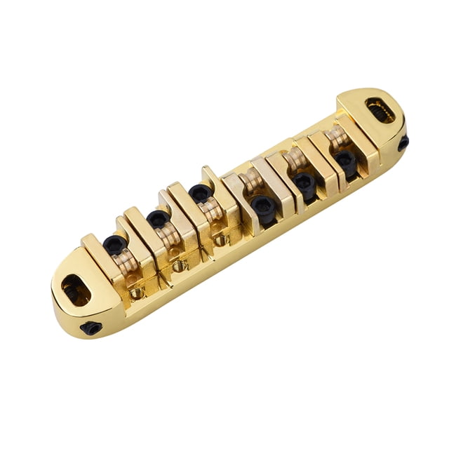 Puente de rodillos Alloy ANGGREK Pieza de Repuesto para Guitarra Eléctrica Estilo 6 Cuerdas Plata