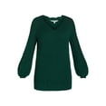 thumbnail image 5 of The Pioneer Woman’s Pointelle V-Neck Sweater, Midweight, Women’s, Sizes XS-XXXL, 5 of 5