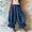 A17 Navy, variant on Women's Boho Harem Pants Casual Smocked High Waist Baggy Trousers with Ruffled Hem Loose Yoga Hippie Flowy Pants for Summer Vacation Lounge and Flattering Everyday Wear