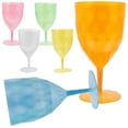 thumbnail image 1 of 6pcs Colorful Plastic Cocktail Goblets Compact Reusable Beverage Cups for Juice, Wine, Whiskey – Ideal for Home Bar, Picnic, and Party Use, 1 of 1