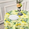 thumbnail image 6 of Coolnut 60" Lemon Round Tablecloth, Waterproof Tablecloth Stain Resistant and Wrinkle Decorative Patio Table Cloths for Kitchen Dinning Room Party Home Garden Picnic, 6 of 7