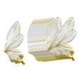 thumbnail image 4 of 80 piezas de papel de regalo de flores con alas de mariposa para decoración de bodas y fiestas Dorado, 4 of 9