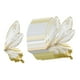 thumbnail image 4 of 80 piezas de papel de regalo de flores, papel de regalo de ramo floral, alas de mariposa Dorado, 4 of 9