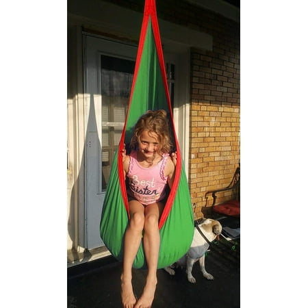 Moaere Kids Swing Hammock Pod Chair Child Rope Hanging Sensory Seat Nest Indoor Outdoor