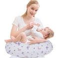 thumbnail image 5 of Little Grape Land Ergonomic Nursing Pillow, Breastfeeding Support Pillow, Baby lounger pillow for Bottle Feeding, Multifunctional Support Cushion for Travel，Butterfly&Floral, 5 of 9
