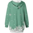 thumbnail image 5 of WILLBEST Sudadera Deportiva para Mujer Sudadera Larga con Capucha, Estilo Casual, con Estampado de Ciervos Navideños, Ideal para Otoño E Invierno XX-Grande, 5 of 5