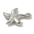 thumbnail image 2 of 20 pc Anti-304 Stainless Steel Pendants Starfish Charm Stainless Steel Color 21.5x17x3.5mm Hole: 1.6mm, 2 of 3