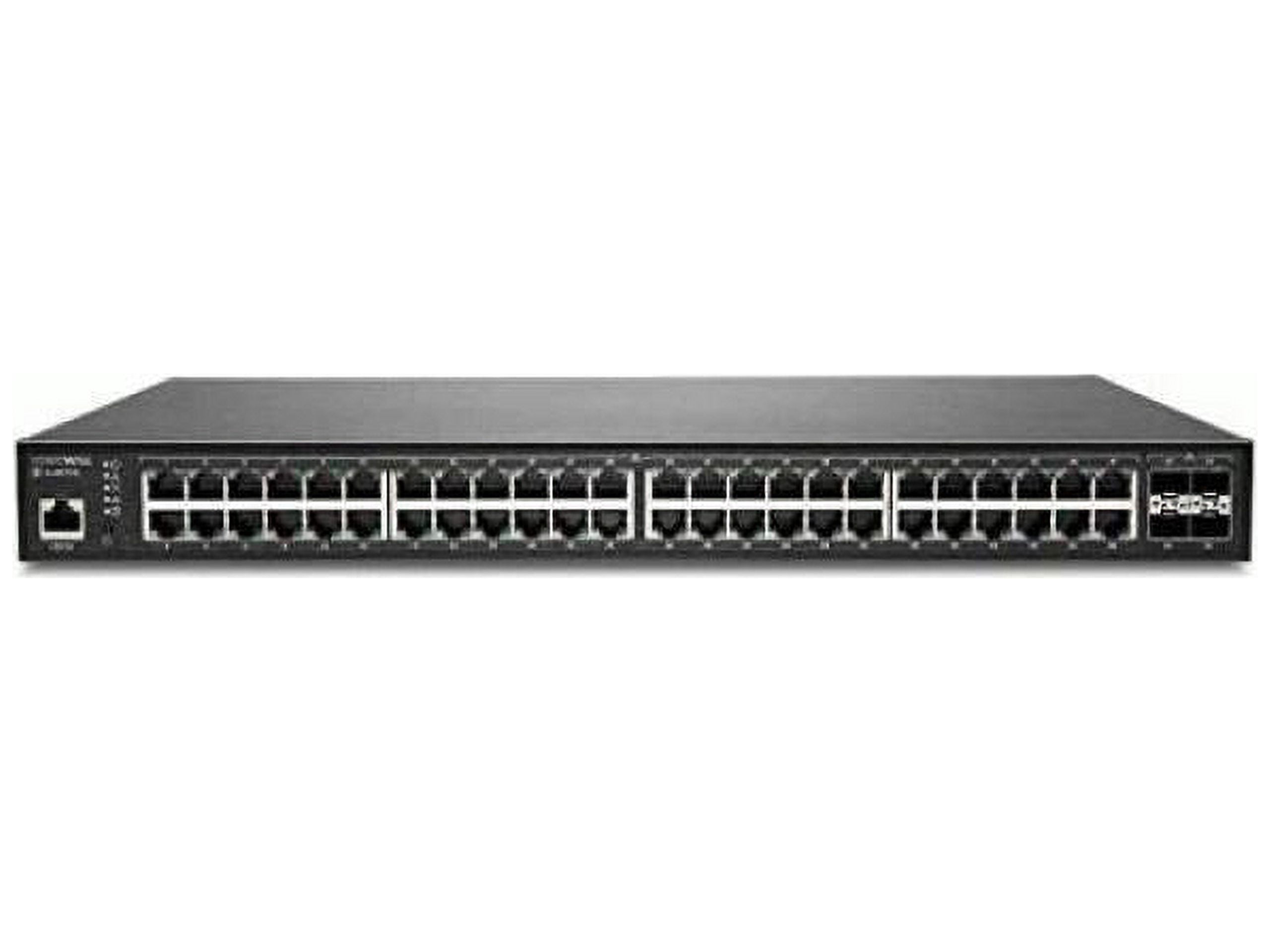 SonicWall SWS14-48FPOE Managed PoE Ethernet Switch w/ 1-Year Wireless Network Management Essential and Support | 02-SSC-8383