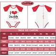 thumbnail image 4 of CutiePlusU Cotton Button Crotch Bodysuit Onesie Pajamas Classics Romper - Love Red M, 4 of 5