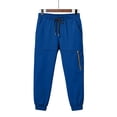thumbnail image 4 of ZXLBBD Boys Casual Jogger Pants with Zipper Ankle Solid Color Sports Sweatpants for Kids Child Playwear Versatile Dailywear, 4 of 4
