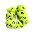 thumbnail image 2 of Wiz Dice Sticky Ichor Set of 7 Polyhedral Dice in Display Case-Solid Neon Green, 2 of 6