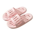 thumbnail image 2 of YTCAMLO Non-Slip Shower Shoes for Women and Men Soft Bathroom Slippers with Drain Holes Quick Dry Slide Sandals for Living Room Dorm Gym Pool, Pink 5.5-6, 2 of 8