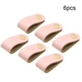 thumbnail image 1 of 6 Pcs Cuir Tire Poignée Porte Tiroir Armoire de Bureau Bouton Meubles, 1 of 7