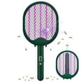 thumbnail image 1 of Electric Fly Swatter 3000V Electric Insect Racket USB Rechargeable Bug Zapper Mosquito Killer Pest Insects Control Mosquito Killer Racket for Home Bedroom Office Patio Safe(Green), 1 of 9
