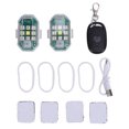 thumbnail image 2 of Luz Estroboscópica LED Para Drones, Luz Anticolisión Para Drones, 30 Modos, Función De Memoria De 2 Piezas Con Gancho Y Bucle De Control Remoto Para Disparar, 2 of 7