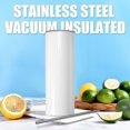 thumbnail image 2 of Sublimation Tumblers 20 Skinny Straight, Gobelet Mince en Acier Inoxydable pour Sublimation, avec Couvercle Jp, 2 of 5