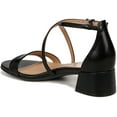 thumbnail image 4 of Naturalizer Womens June Strappy Low Block Heel Dress Sandal Black Leather 6M, 4 of 5
