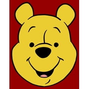 Men's Winnie the Pooh Bear Big Face Graphic Tee Red X Large