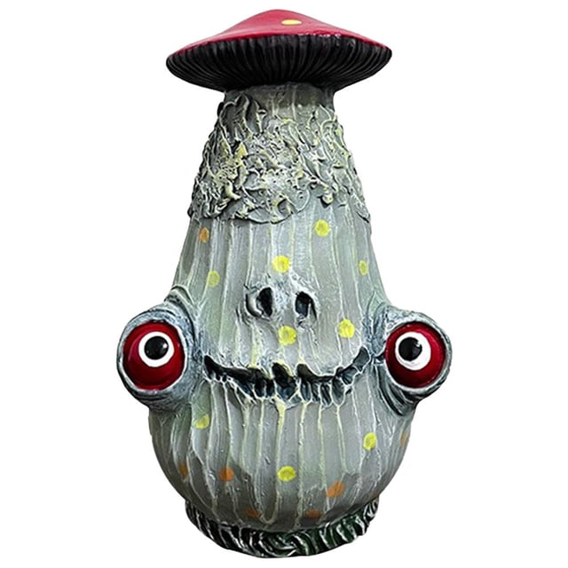 Figurita espeluznante creativa de decoración de Halloween de resina de hongos (estilo E)