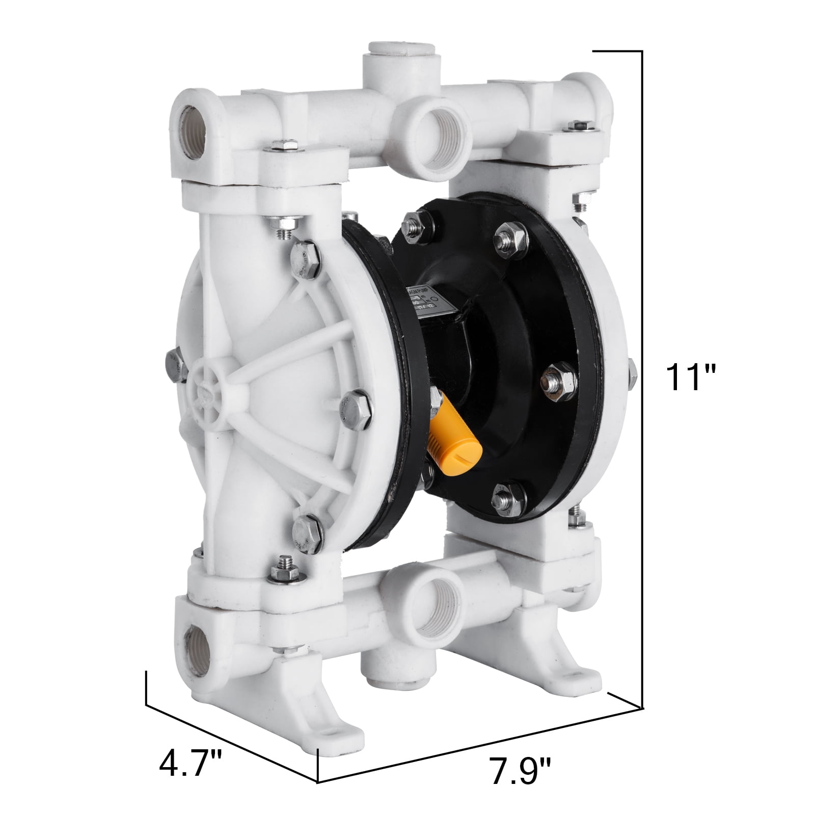 QBY-15PP Air-Operated Diaphragm Pump 1/2 Inch Inlet and Outlet Double Diaphragm Air Pump Double Diaphragm Pump 