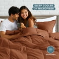 thumbnail image 4 of Bare Home Down Alternative Comforter Set - 3-Pieces - All Seasons - King, Terracotta, 4 of 8