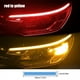 thumbnail image 5 of Speravity 1 par de luces de señal de giro atmósfera tira de LED dinámica luz trasera motocicleta suministros de iluminación decoración rojo a amarillo Type3 NO3 Speravity VI012684-01B, 5 of 6