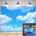 thumbnail image 2 of Fondo de cielo azul con nubes blancas para fotografía de niños, cumpleaños, baby shower, boda, fiesta, decoración, 2 of 4