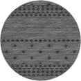 thumbnail image 2 of Addison Rugs Dream Shag Premium Machine Washable Transitional Cultural, Diamond Gray Round Rug, 8' x 8', 2 of 8