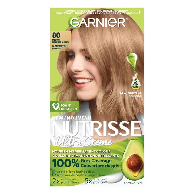 Garnier Nutrisse Ultra Crème, Permanent Hair Dye, Long-Lasting,1 unit