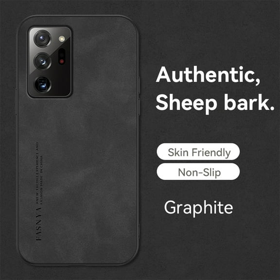 for Samsung Galaxy Note 20 Ultra Case, Classic Soft TPU and PU Leather Slim Cover Case, Anti-Vibration Anti-Slip Ultralight Luxury Phone Case Cover for Galaxy Note 20 Ultra for Men & Women, Black