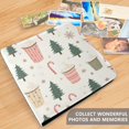 thumbnail image 4 of FORMRS 3 Ring Photo Album 4"x6" Self Adhesive Large Capacity PU Leather Cover, Beige Christmas Cups, 4 of 8