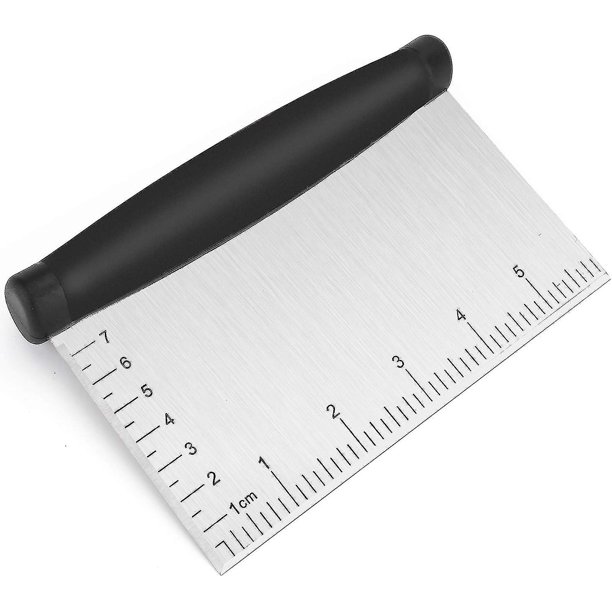 Raspador de banco, herramienta de raspador de masa de 1 pieza, raspador de cocina, raspador de alimentos multifuncional de acero inoxidable, cuchillo de 6 pulgadas (aproximadamente 15,2 cm)