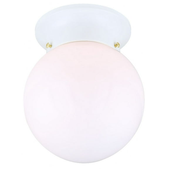 ICL911-Canarm Inc-1 Light Flush Mount-7.25 Inches Tall and 6 Inches Wide-White Finish