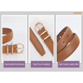 thumbnail image 6 of WHIPPY Women Leather Belts Ladies Dresses Plus Size Belt for Jeans, 6 of 8
