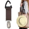 thumbnail image 3 of (Con Video) Clip para Sombrero para en Bolso Bolso Mochila Maleta Adecuado para Y Adultos Viajes Al Aire Libre Accesorios Playa (marrón), 3 of 6