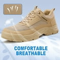 thumbnail image 5 of LAoutun Steel Toe Shoes for Men Lightweight Work Shoes Indestructible Safety Shoes Industrial shoes, 5 of 6