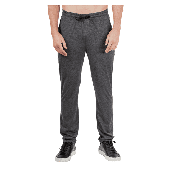 $78 Natori Men's Enso Drawstring Sweatpants, Gray Heather, Sz 2XL