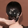 thumbnail image 2 of Exquisite Fashion Cloth Non-slip Flexible Hair Styling Tool Twist Hairstyle Bun Hair Bun Maker Lazy Hair Curler Flower Hair Clip GREY, 2 of 8