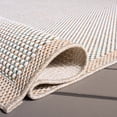 thumbnail image 6 of Safavieh Sisal All-Weather Dixie Bordered Indoor/Outdoor Area Rug, Ivory/Aqua Orange, 5'3" x 7'6", 6 of 15