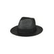 Chapeau de Fedora en Paille de Papier Toyo - Noir – image 1 sur 1