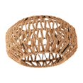 thumbnail image 2 of Pantalla de lámpara tejida con cuerda de papel, estilo boho retro vintage, lámpara de techo decorativa Marrón, 2 of 9