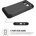 thumbnail image 4 of Phone Case for Samsung Galaxy S8 Hard Cover Shockproof Soft Silicone Bumper Hybrid Three Layer Defender Heavy Duty Protective Cell Accessories Glaxay S 8 8S Edge SM-G950U Cases Women Men Black, 4 of 13