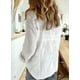 thumbnail image 2 of Blusa de mujer, camisas de manga larga, blusas casuales con cuello en V y botones, 2 of 7