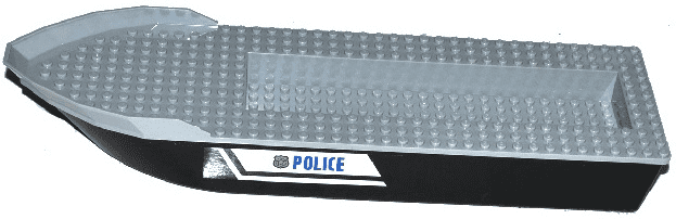 Lego Accessories Boat Hull Unitary 41 X 12 X 5 With Light Bluish Gray Top Complete Assembly With Police And Copper Badge Pattern On Both Sides Stickers Part Walmart Com Walmart Com