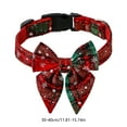thumbnail image 3 of Christmas Dog Collar with Bow, Classic Red Plaid Dog Christmas Collars with Adjustable Buckle, Winter Holiday Decoration for Small Medium Dog, 3 of 6