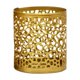 thumbnail image 2 of Candelabro geométrico de oro | Candelabro de hierro calado • Tono dorado • Decoración moderna del hogar • Tamaños variados 2,36x2,36x1,97 pulgadas – 3,35 pulgadas | Ligero | Adorno de una pieza, 2 of 6