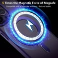 thumbnail image 3 of for iPhone 15 Plus Phone Case - Magnetic Stand, Ring Holder, Compatible with MagSafe, Military-Grade Drop Protection - Translucent Matte iPhone 15 Plus Case 6.7" for Women Men, Purple, 3 of 8